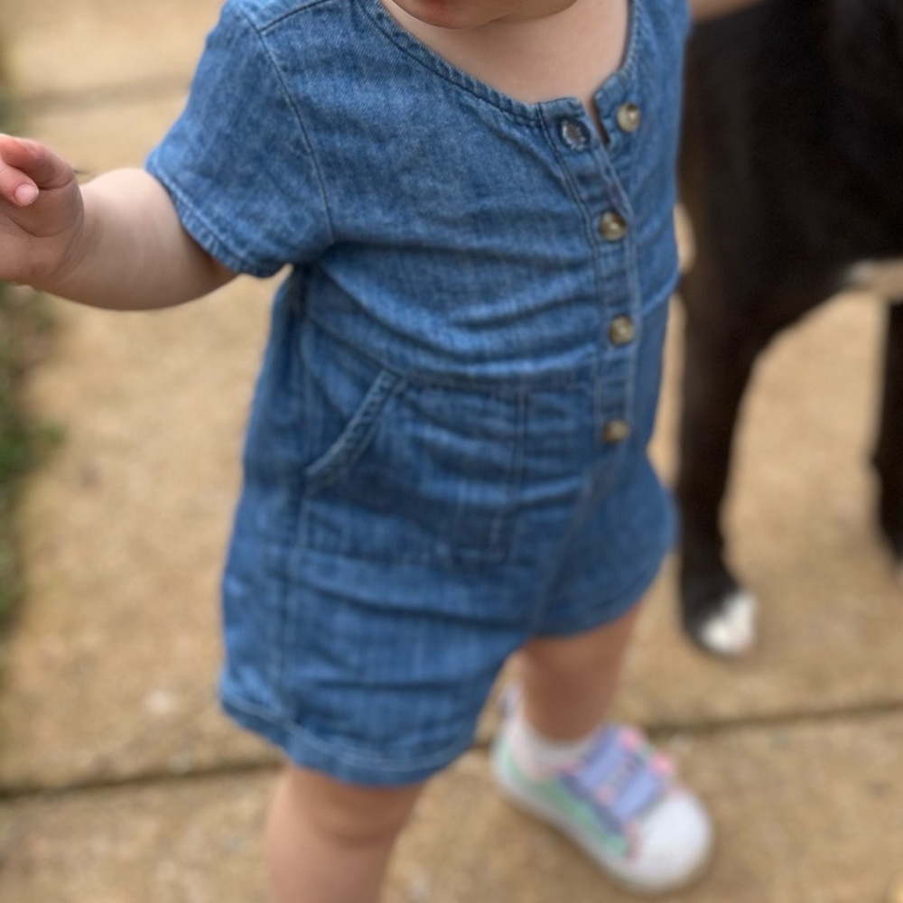 18 month Old Navy Denim Romper